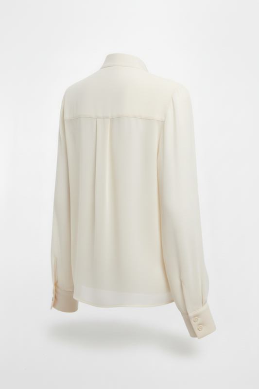 Ivory Chiffon Blouse