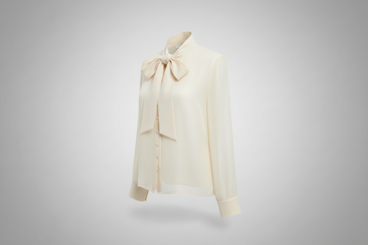 Ivory Chiffon Blouse